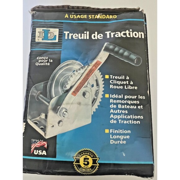 Dutton-Lainson DL1100A Pulling Winch, Spur Gear, No Brake, 1100 Lb Open Box - Picture 2 of 5